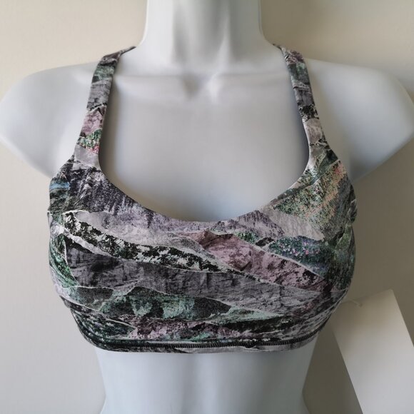 NWT LULULEMON PGCI Multi Color Luxtreme A/B Cup Free To Be Bra *Wild 8 - Picture 2 of 6